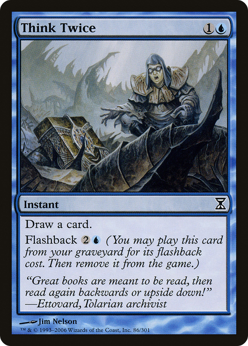 Think Twice (TSP-086) [Time Spiral] Foil MTG Single Wizards of the Coast
