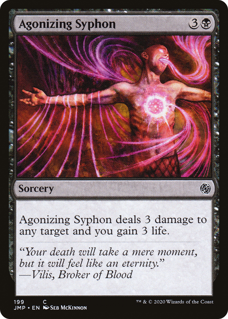 Agonizing Syphon (JMP-199) [Jumpstart] MTG Single Wizards of the Coast