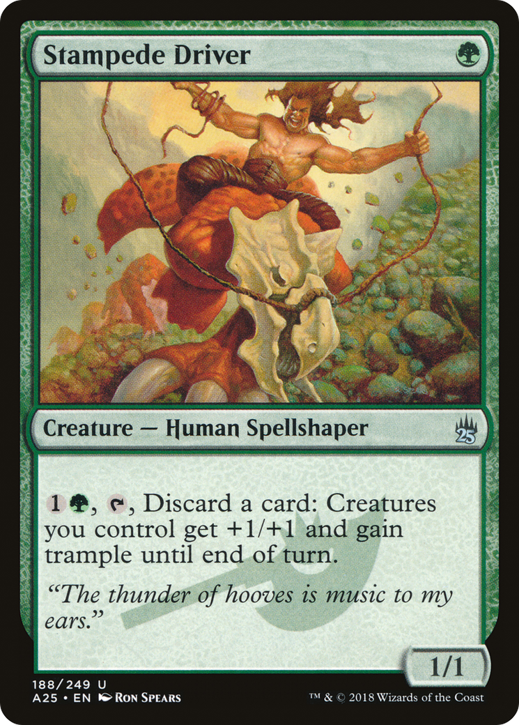 Stampede Driver (A25-188) [Masters 25] Foil MTG Single Wizards of the Coast