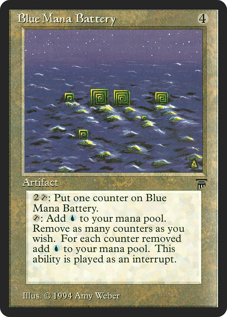Blue Mana Battery (LEG-) [Oldschool] Legends MTG Single Wizards of the Coast
