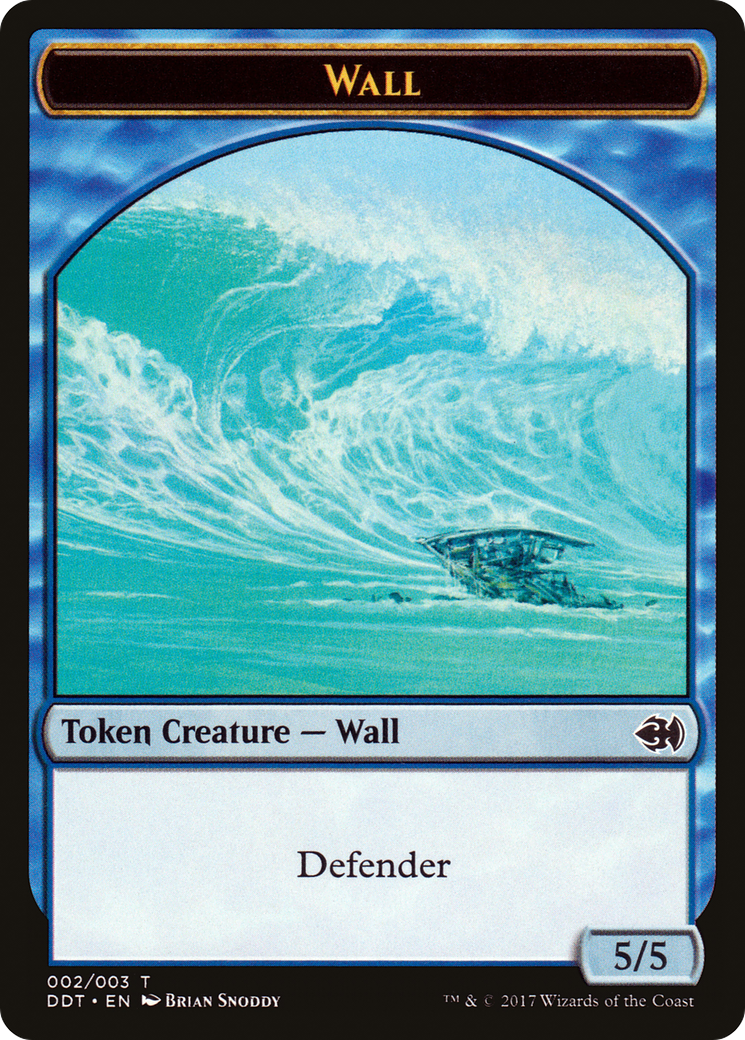 Wall Token (DDT-002) [Misc] Duel Decks: Merfolk vs. Goblins Tokens MTG Single Wizards of the Coast