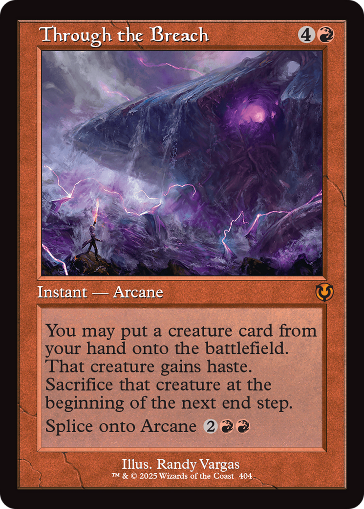 Through the Breach (INR-404) [Innistrad Remastered] Foil MTG Single Wizards of the Coast