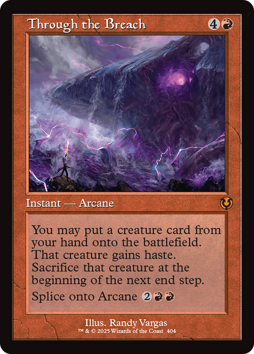 Through the Breach (INR-404) [Innistrad Remastered] Foil MTG Single Wizards of the Coast