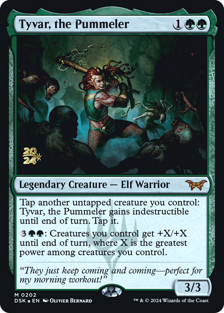 Tyvar, the Pummeler (PRE-202) [Duskmourn: House of Horror Promos] Foil MTG Single Wizards of the Coast