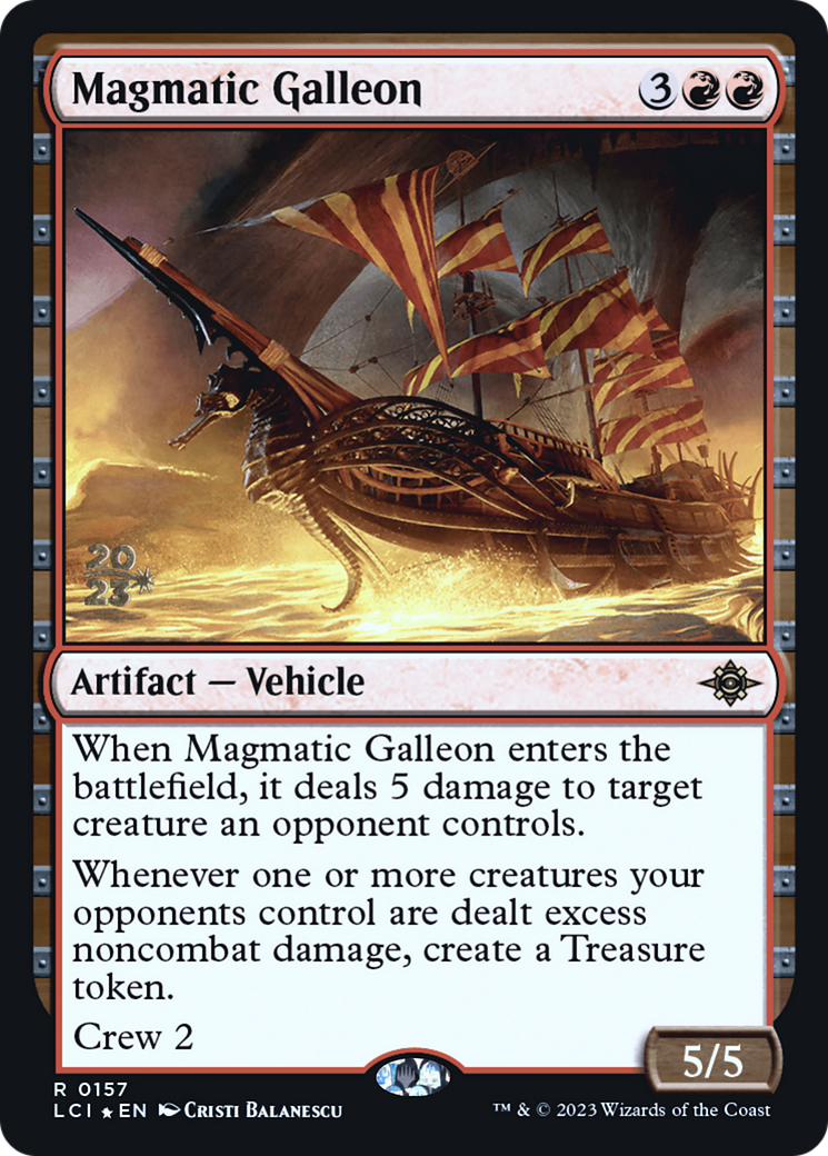 Magmatic Galleon (PRE-157) [The Lost Caverns of Ixalan Promos] Foil MTG Single Wizards of the Coast
