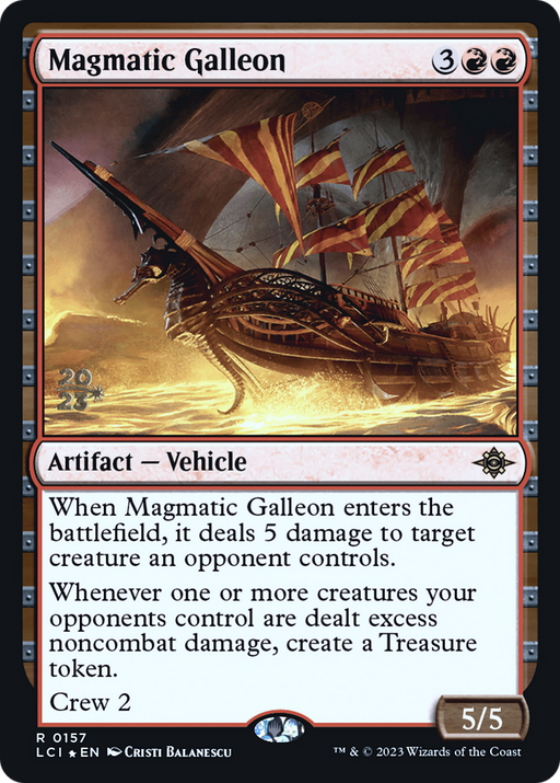 Magmatic Galleon (PRE-157) [The Lost Caverns of Ixalan Promos] Foil MTG Single Wizards of the Coast