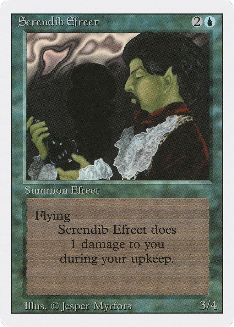 Serendib Efreet (3ED-079) [Revised Edition] MTG Single Wizards of the Coast