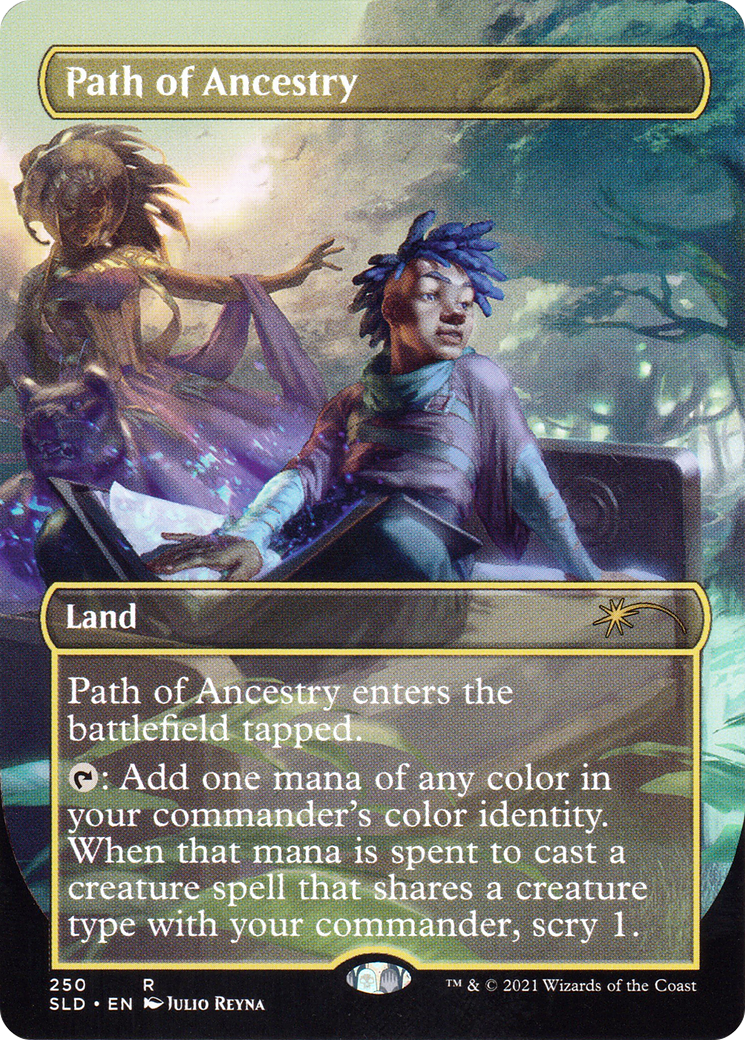 Path of Ancestry (SLD-250) [Secret Lair] Drop (Borderless) Foil MTG Single Wizards of the Coast