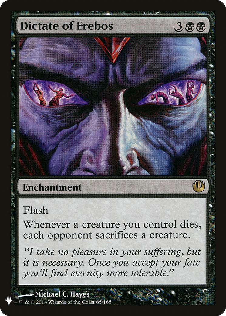 Dictate of Erebos (LIST-065) [Mystery Booster] The List MTG Single Wizards of the Coast