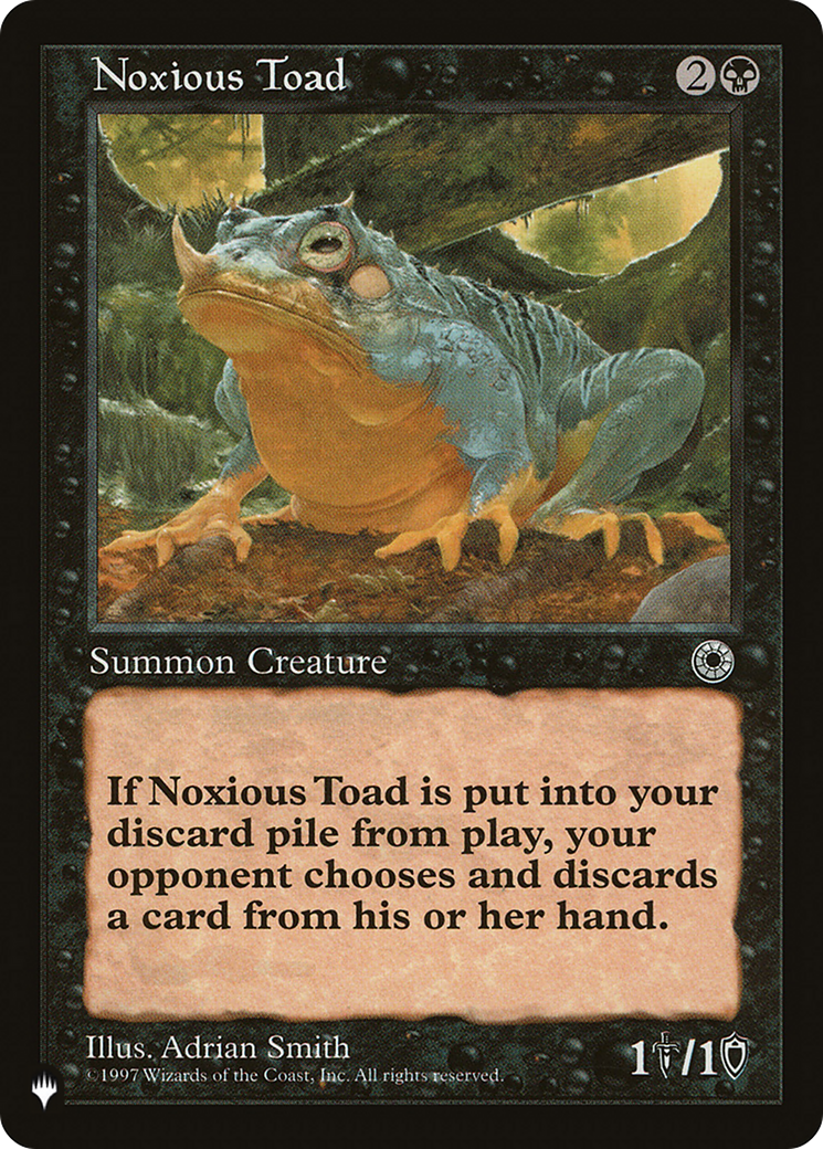 Noxious Toad (LIST-POR-104) [Mystery Booster] The List MTG Single Wizards of the Coast