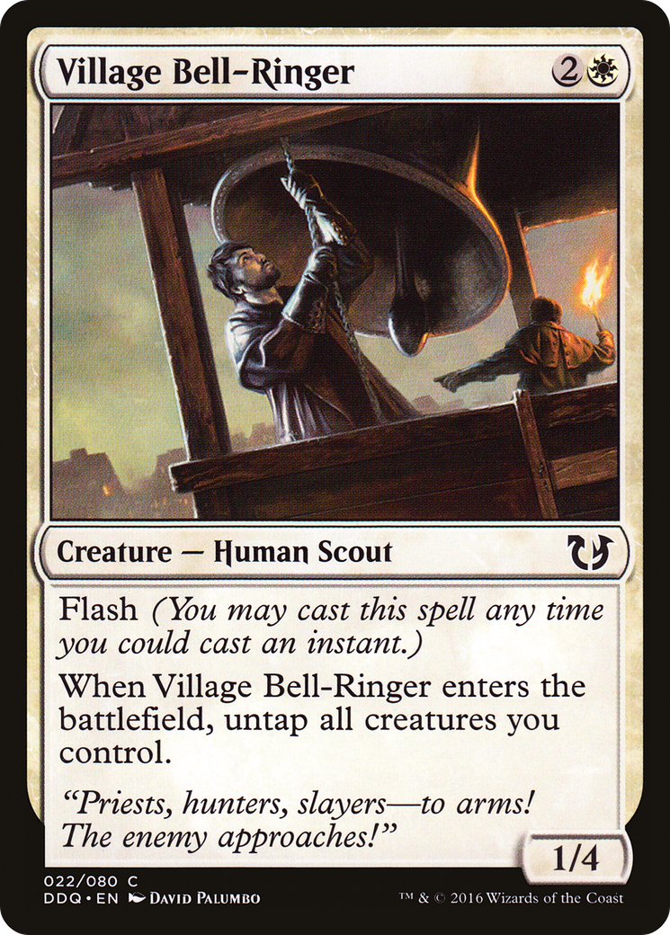 Village Bell-Ringer (DDQ-022) [Misc] Duel Decks: Blessed vs. Cursed MTG Single Wizards of the Coast