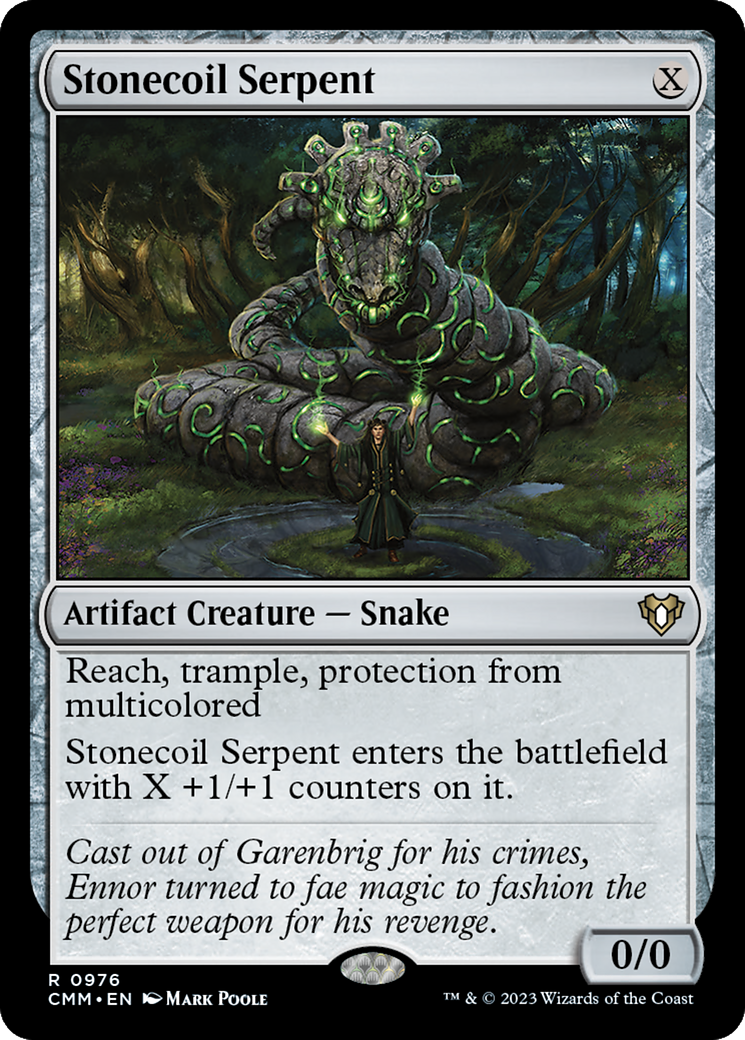 Stonecoil Serpent (CMM-976) [Commander Masters] MTG Single Wizards of the Coast
