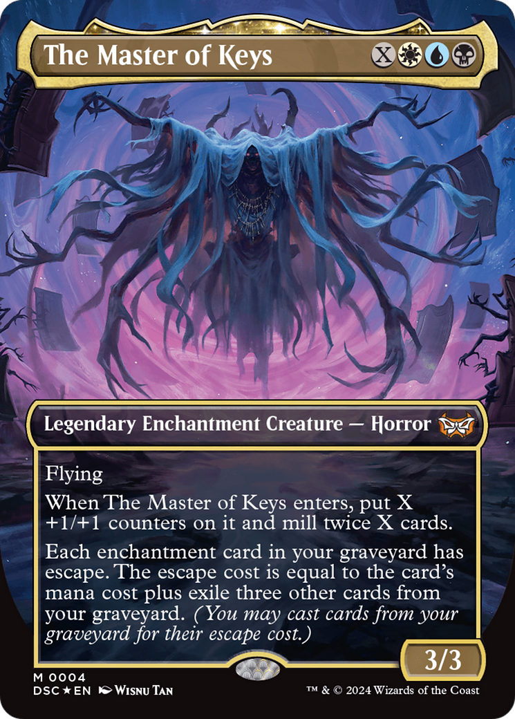 The Master of Keys (DSC-004) [Duskmourn: House of Horror Commander] (Borderless) MTG Single Wizards of the Coast