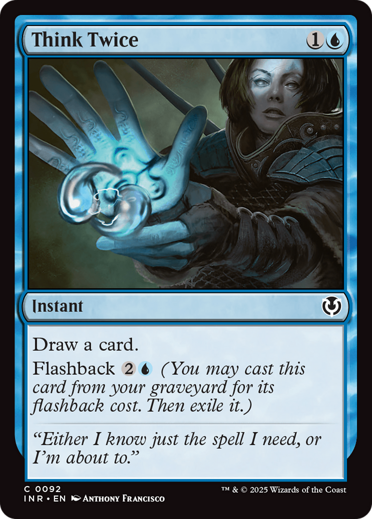 Think Twice (INR-092) [Innistrad Remastered] MTG Single Wizards of the Coast