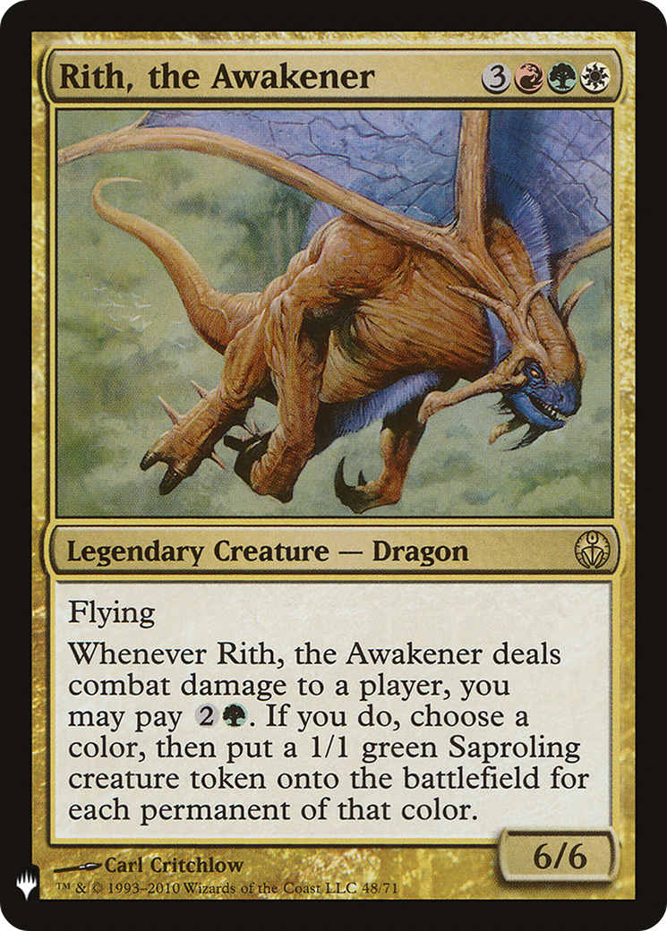Rith, the Awakener (LIST-DDE-48) [Mystery Booster] The List MTG Single Wizards of the Coast