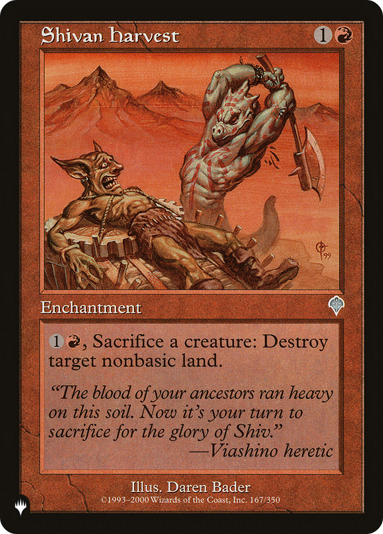 Shivan Harvest (LIST-INV-167) [Mystery Booster] The List MTG Single Wizards of the Coast