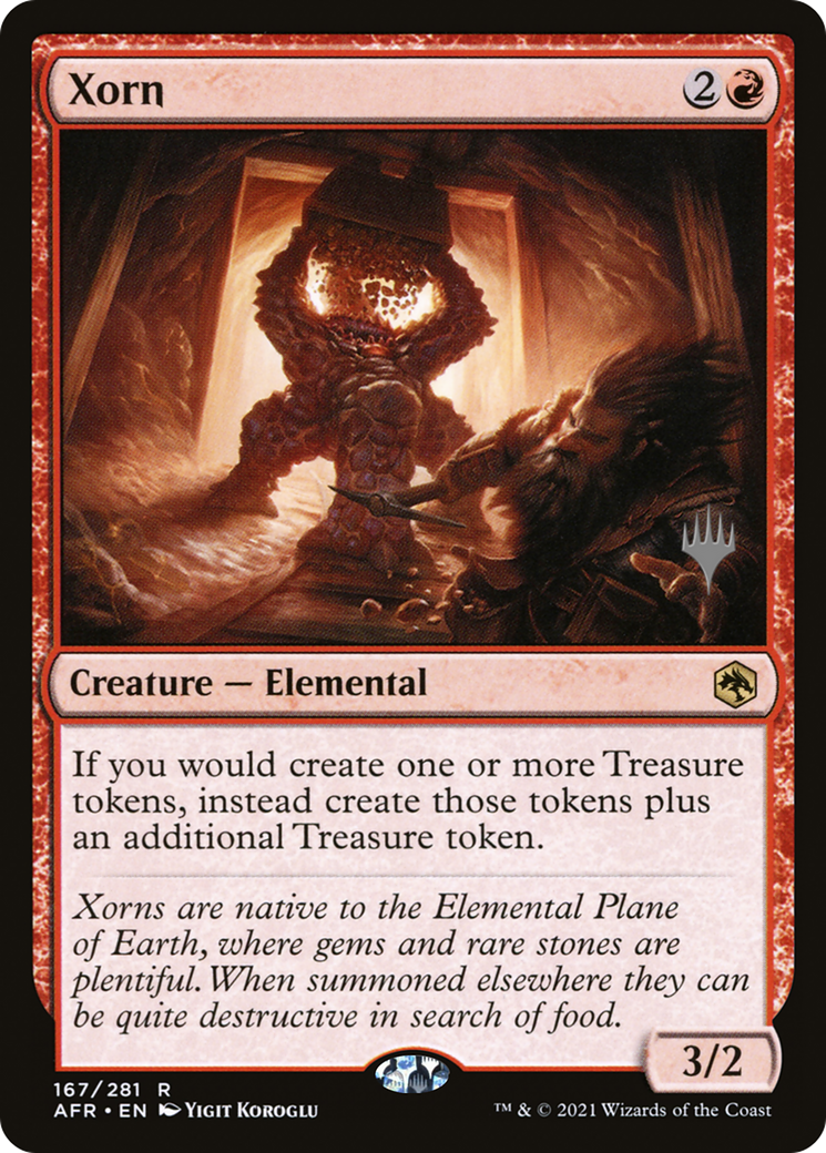 Xorn (PPAFR-167) [Adventures in the Forgotten Realms Promos] Foil MTG Single Wizards of the Coast
