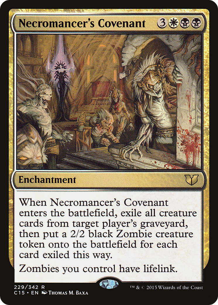 Necromancer's Covenant (C15-229) [Commander 2015] MTG Single Wizards of the Coast