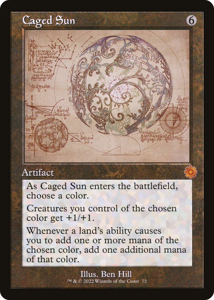 Caged Sun (Schematic) (BRR-072) [The Brothers' War Retro Artifacts] Foil MTG Single Wizards of the Coast