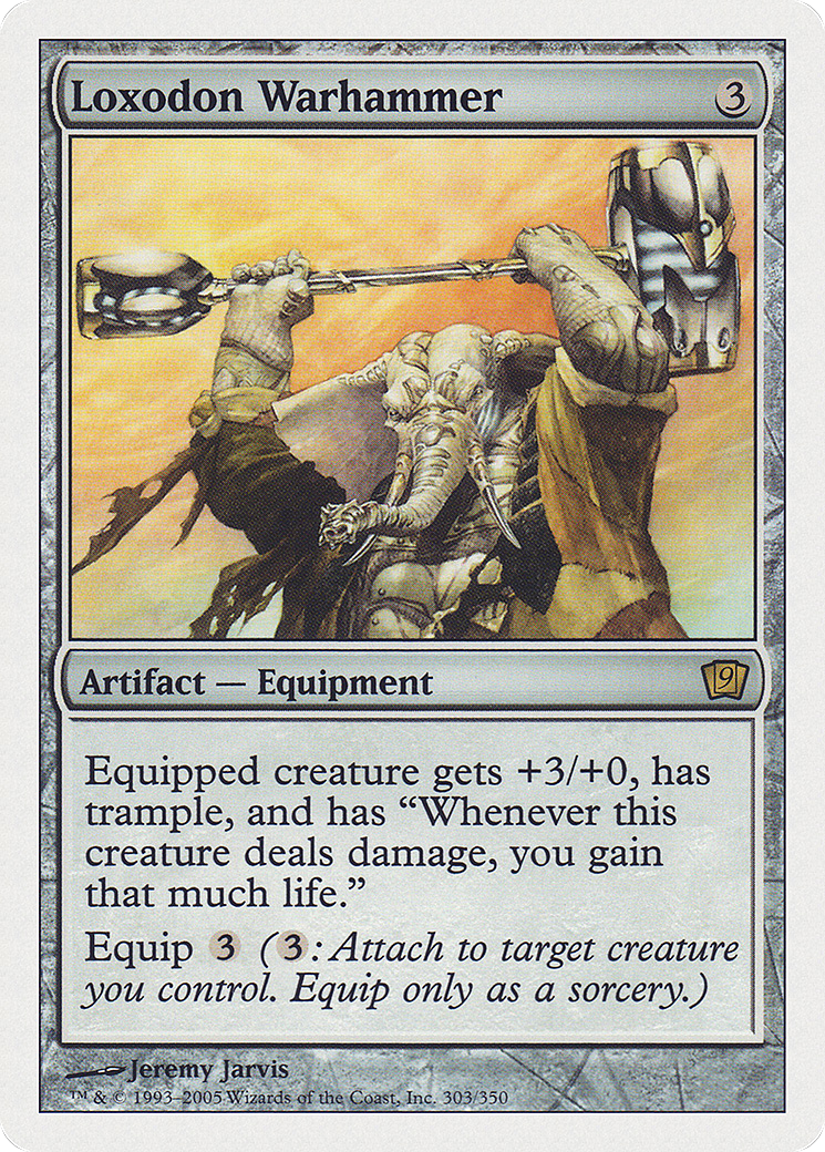 Loxodon Warhammer (9ED-303) [9th Edition] MTG Single Wizards of the Coast