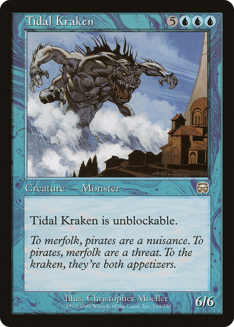Tidal Kraken (MMQ-110) [Mercadian Masques] MTG Single Wizards of the Coast
