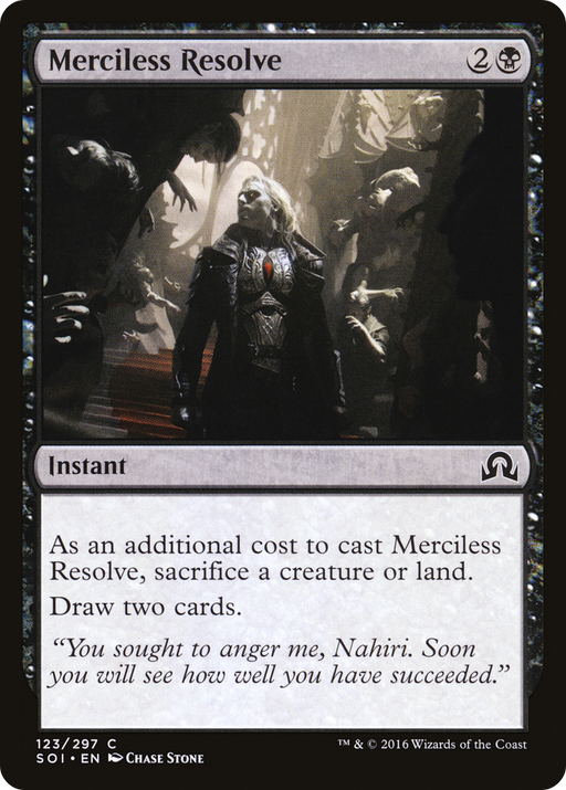 Merciless Resolve (SOI-123) [Shadows over Innistrad] MTG Single Wizards of the Coast
