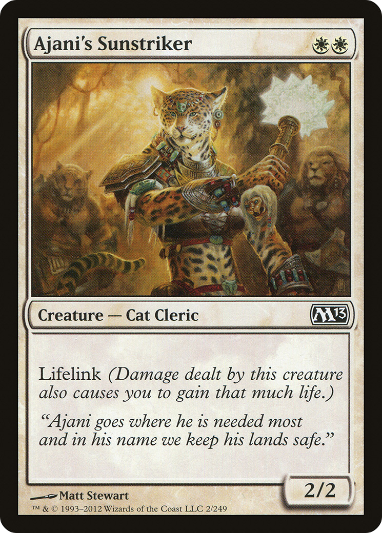 Ajani's Sunstriker (M13-002) [Magic 2013] Foil MTG Single Wizards of the Coast