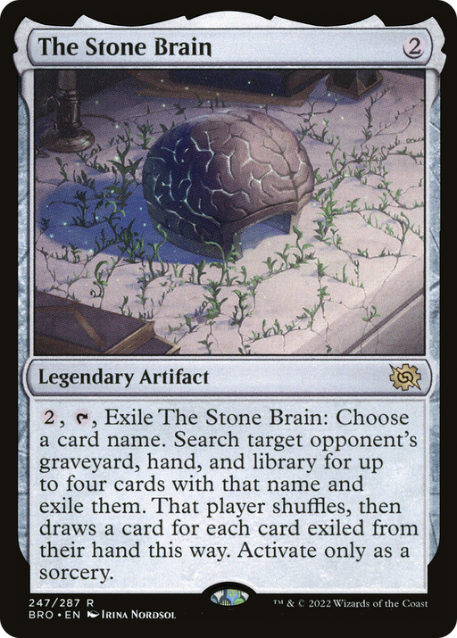 The Stone Brain (BRO-247) [The Brothers' War] MTG Single Wizards of the Coast