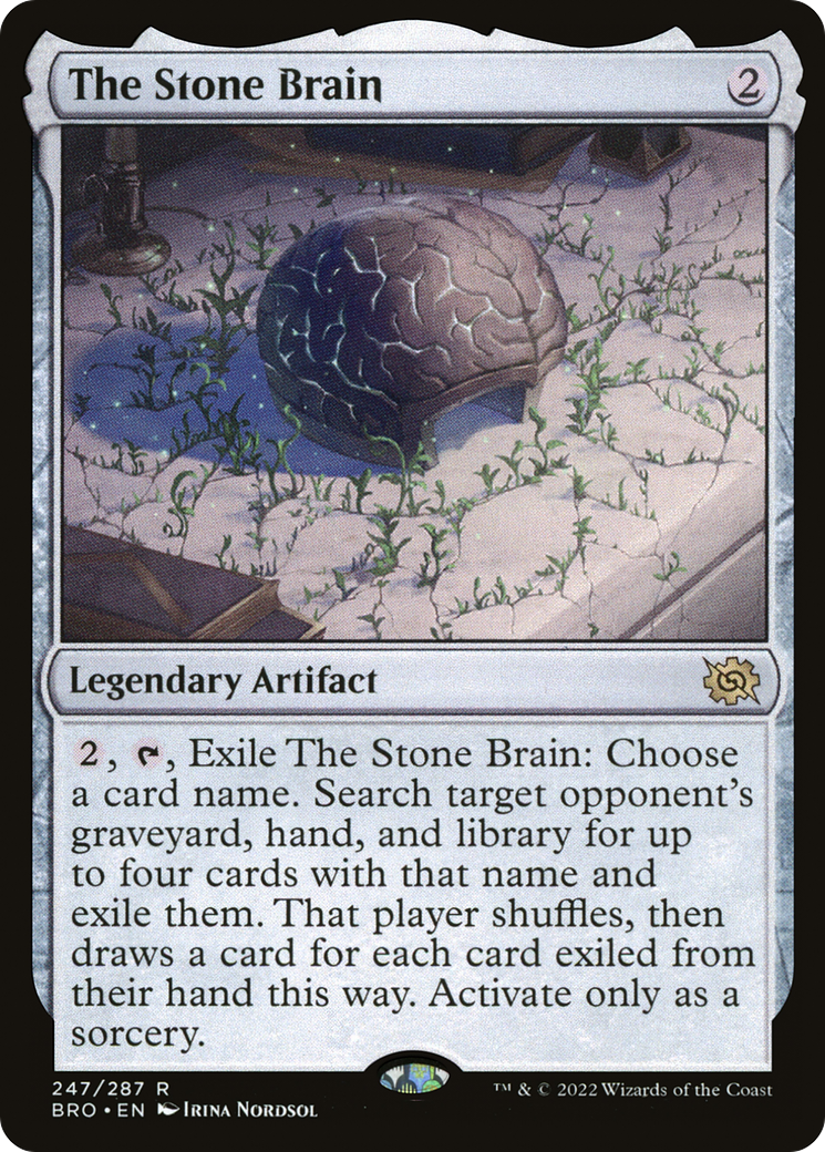 The Stone Brain (BRO-247) [The Brothers' War] Foil MTG Single Wizards of the Coast