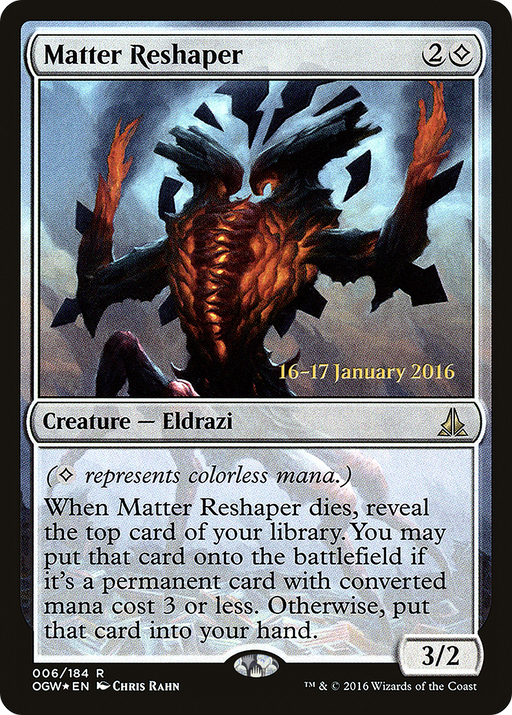 Matter Reshaper (PRE-006) [Oath of the Gatewatch Promos] Foil MTG Single Wizards of the Coast