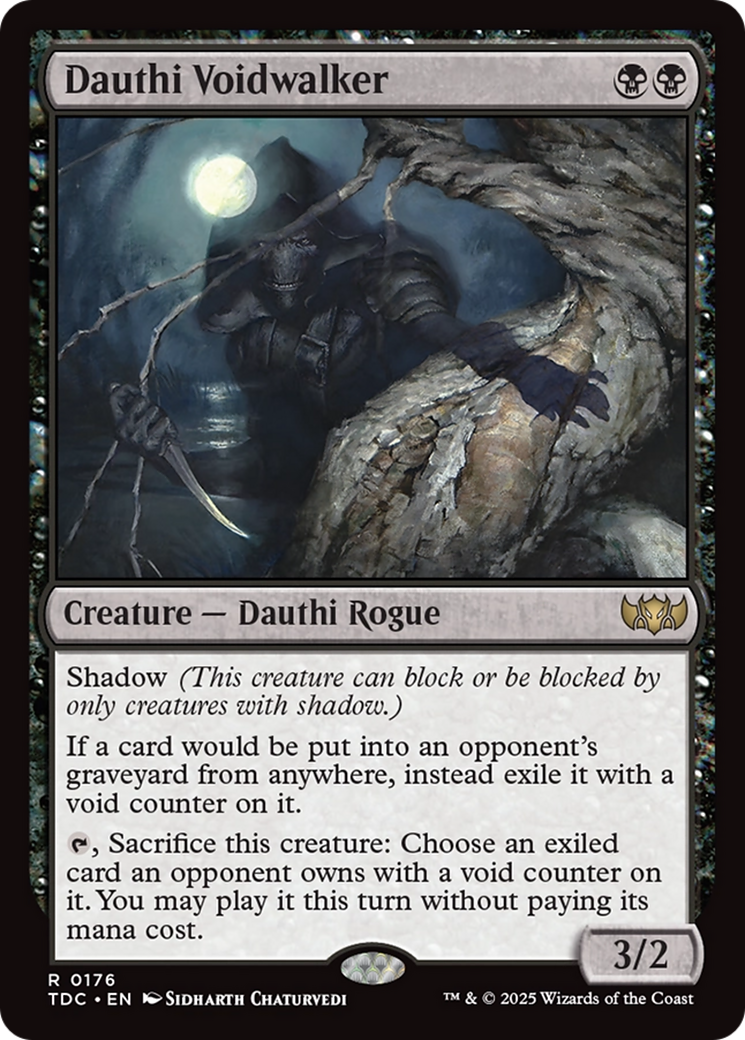 Dauthi Voidwalker (TDC-176) [Commander: Tarkir: Dragonstorm] MTG Single Wizards of the Coast