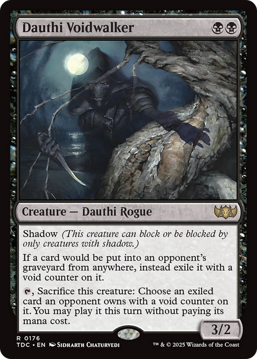 Dauthi Voidwalker (TDC-176) [Commander: Tarkir: Dragonstorm] MTG Single Wizards of the Coast