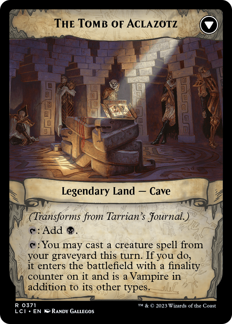 Tarrian's Journal (LCI-371) [The Lost Caverns of Ixalan] (Extended Art) MTG Single Wizards of the Coast