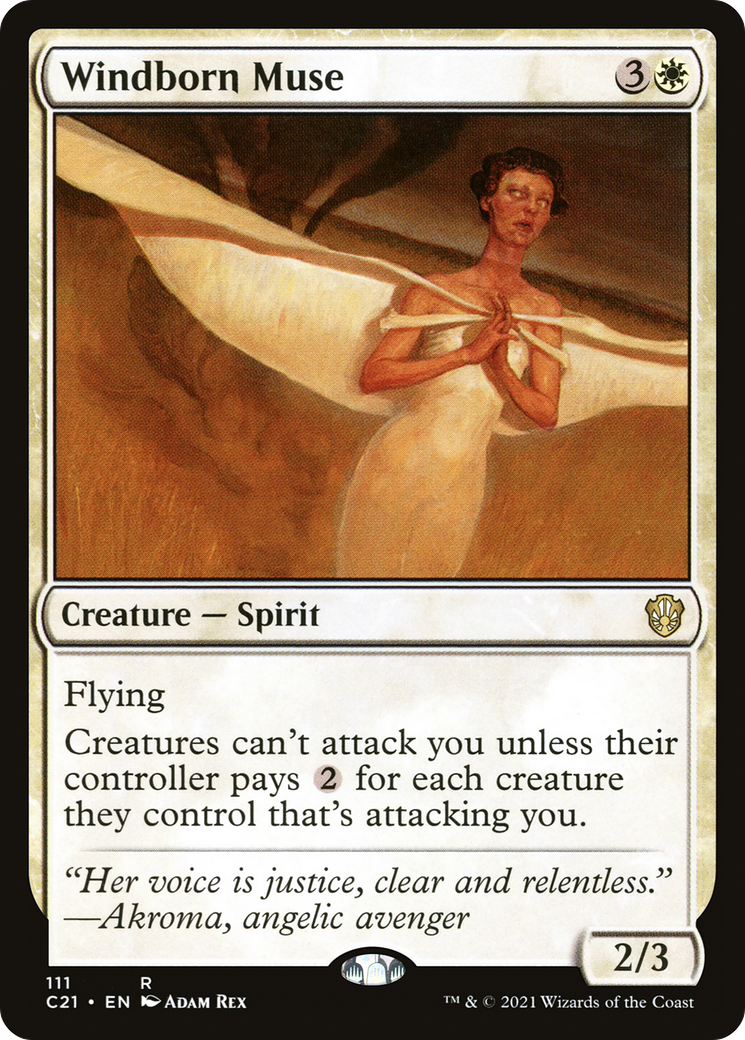 Windborn Muse (C21-111) [Commander 2021] MTG Single Wizards of the Coast