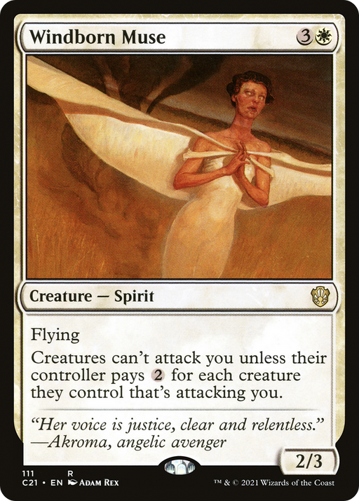 Windborn Muse (C21-111) [Commander 2021] MTG Single Wizards of the Coast