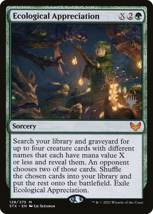 Ecological Appreciation (PPSTX-128) [Strixhaven: School of Mages Promos] MTG Single Wizards of the Coast