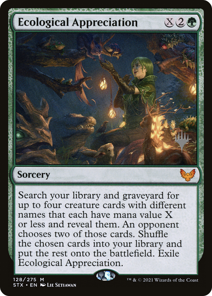 Ecological Appreciation (PPSTX-128) [Strixhaven: School of Mages Promos] Foil MTG Single Wizards of the Coast