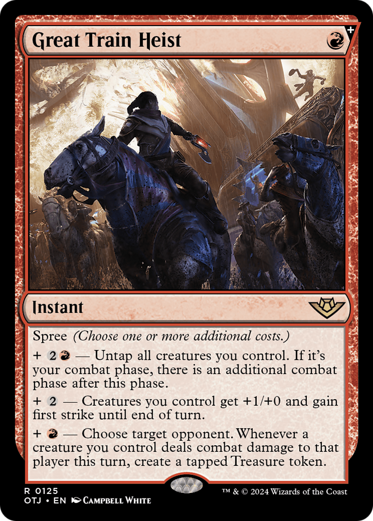Great Train Heist (OTJ-125) [Outlaws of Thunder Junction] Foil MTG Single Wizards of the Coast