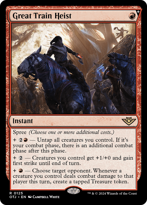 Great Train Heist (OTJ-125) [Outlaws of Thunder Junction] MTG Single Wizards of the Coast