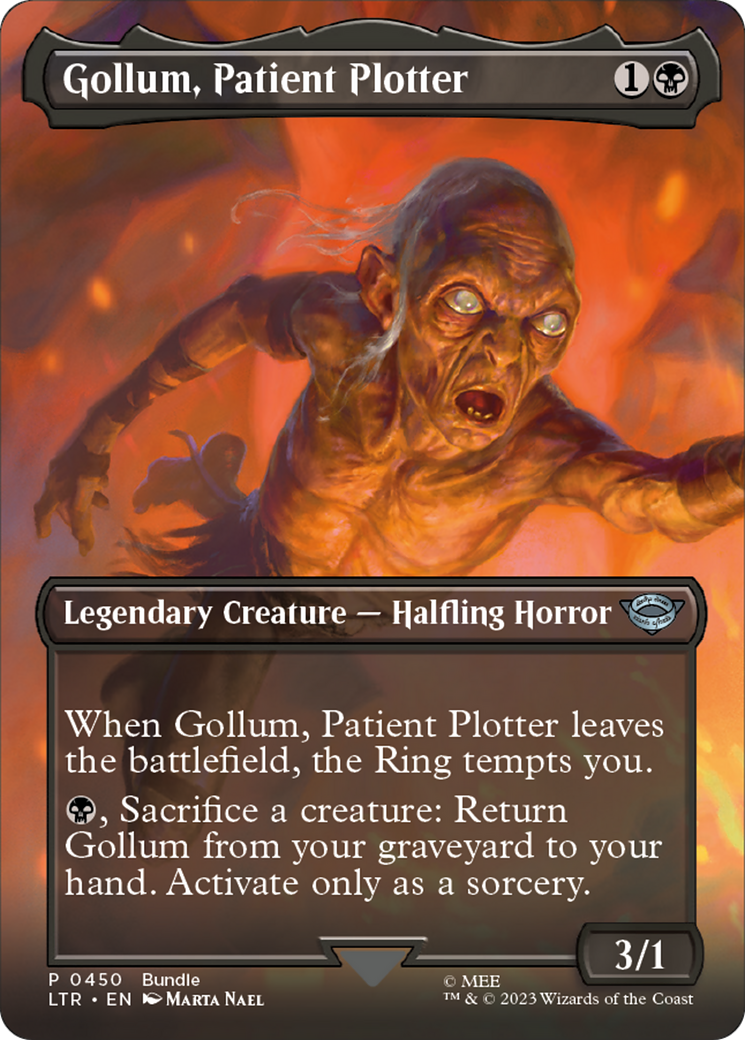 Gollum, Patient Plotter (UMP-450) [Misc] Unique and Miscellaneous Promos (Borderless) MTG Single Wizards of the Coast