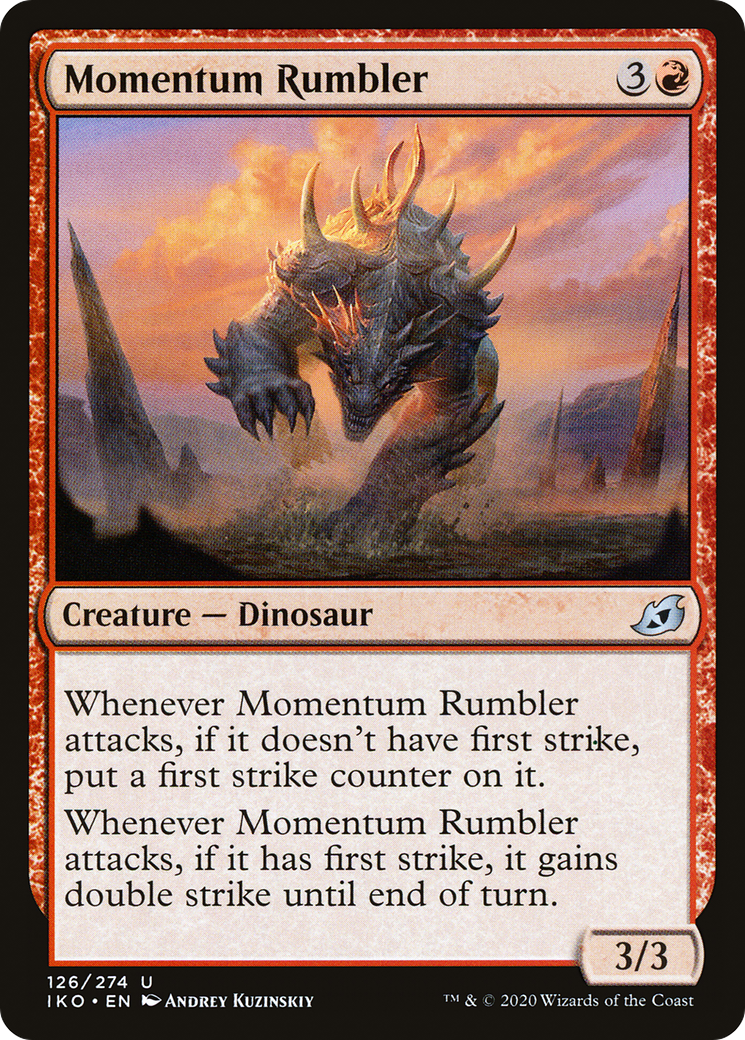 Momentum Rumbler (IKO-126) [Ikoria: Lair of Behemoths] Foil MTG Single Wizards of the Coast