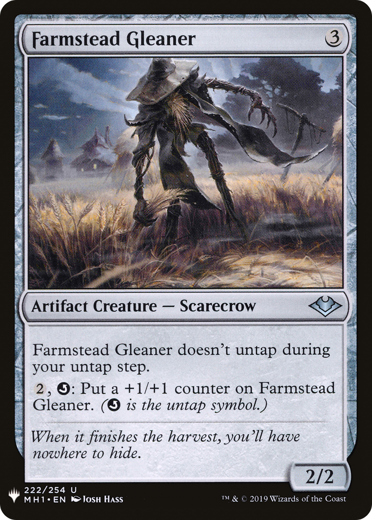 Farmstead Gleaner (LIST-MH1-222) [Mystery Booster] The List MTG Single Wizards of the Coast