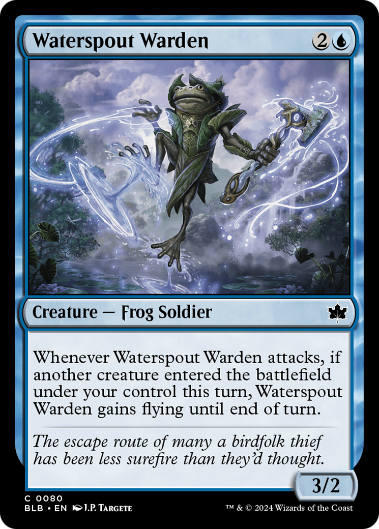 Waterspout Warden (BLB-080) [Bloomburrow] Foil MTG Single Wizards of the Coast
