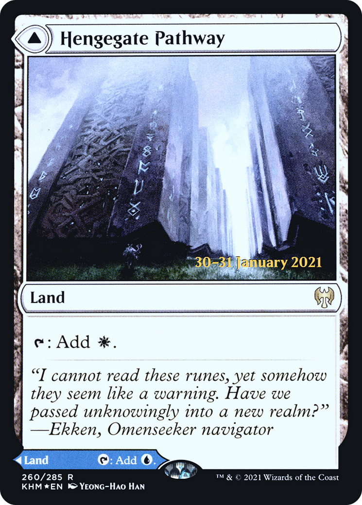 Hengegate Pathway (PRE-260) [Kaldheim Promos] Foil MTG Single Wizards of the Coast