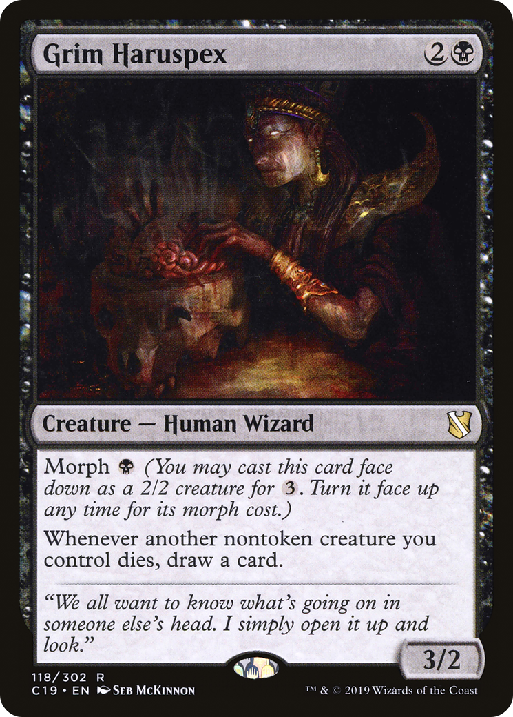 Grim Haruspex (C19-118) [Commander 2019] MTG Single Wizards of the Coast