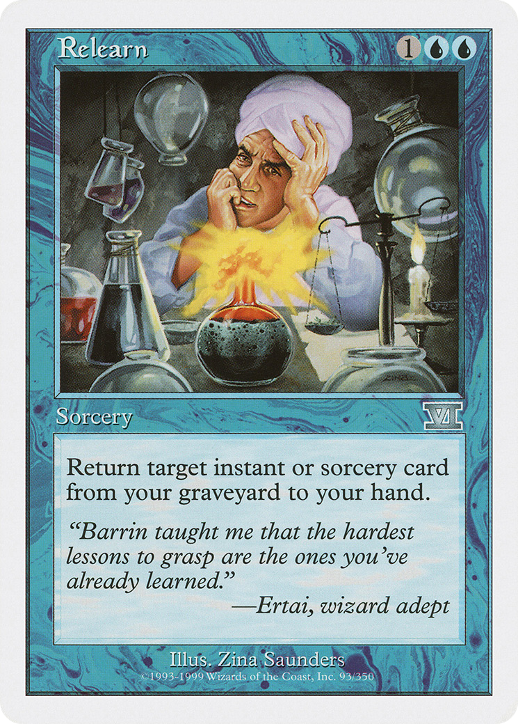 Relearn (6ED-093) [Classic Sixth Edition] MTG Single Wizards of the Coast