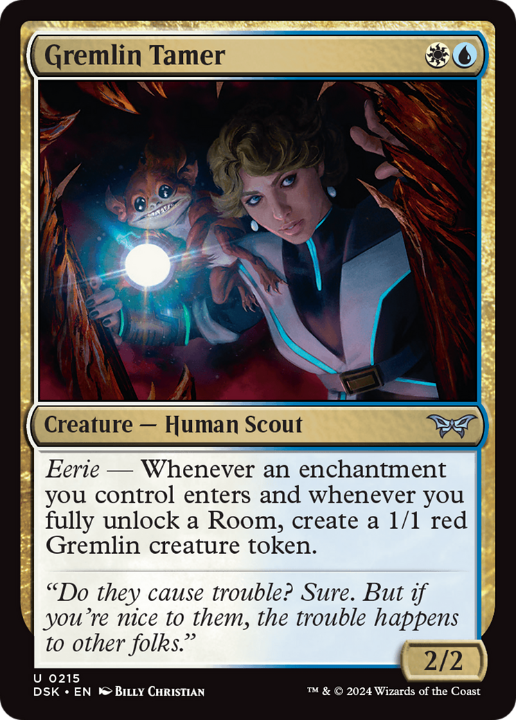 Gremlin Tamer (DSK-215) [Duskmourn: House of Horror] Foil MTG Single Wizards of the Coast