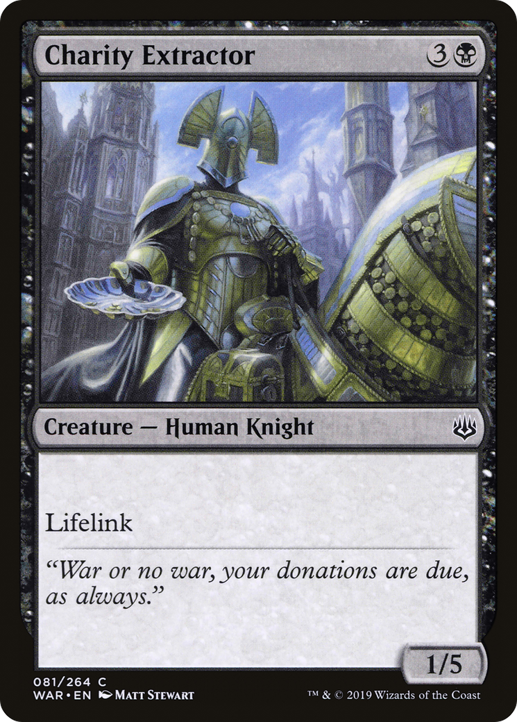 Charity Extractor (WAR-081) [War of the Spark] MTG Single Wizards of the Coast