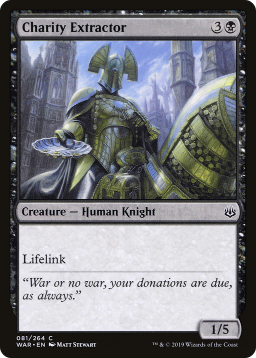 Charity Extractor (WAR-081) [War of the Spark] MTG Single Wizards of the Coast