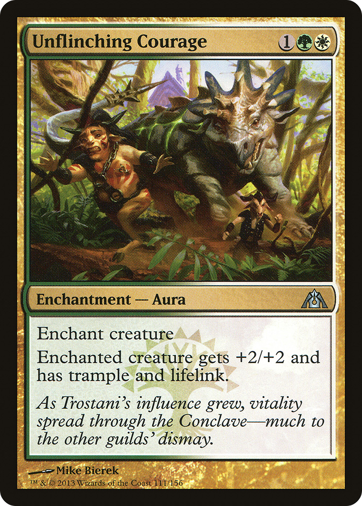 Unflinching Courage (DGM-111) [Dragon's Maze] Foil MTG Single Wizards of the Coast